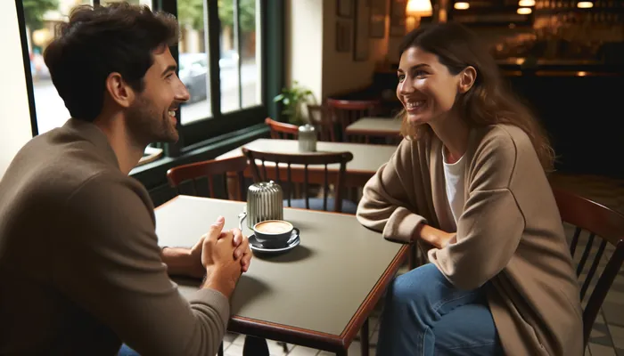 homem tentando entender o que fazer quando os sinais da gata não são claros.